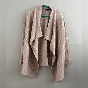 POLO Ralph Lauren Merino Wool Cashmere Shrug Sweater Tan Cozy‎ Small